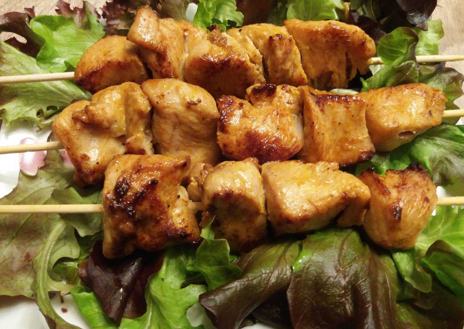 Шашлык из курицы — маринад с майонезом что бы мясо было сочным и вкусным