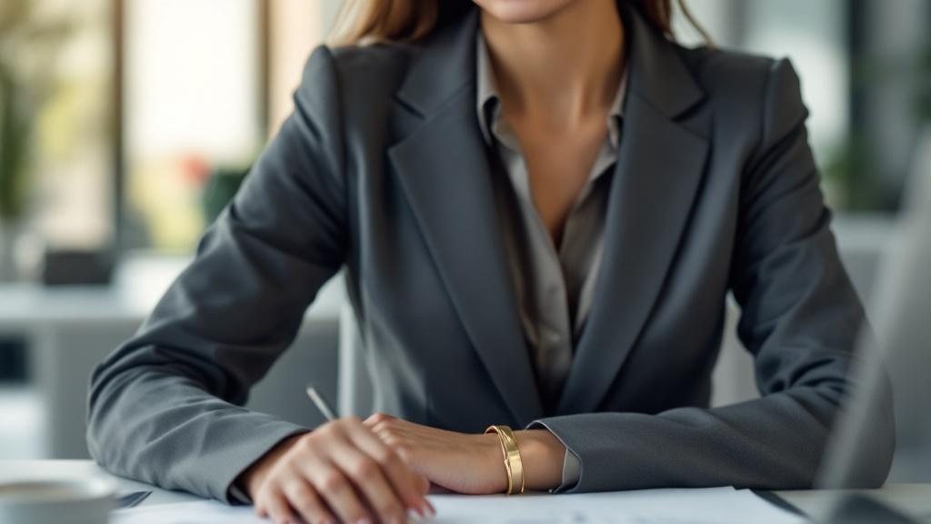 Жесткие золотые браслеты-бэнглы: как стильно вписать их в строгий офисный дресс-код