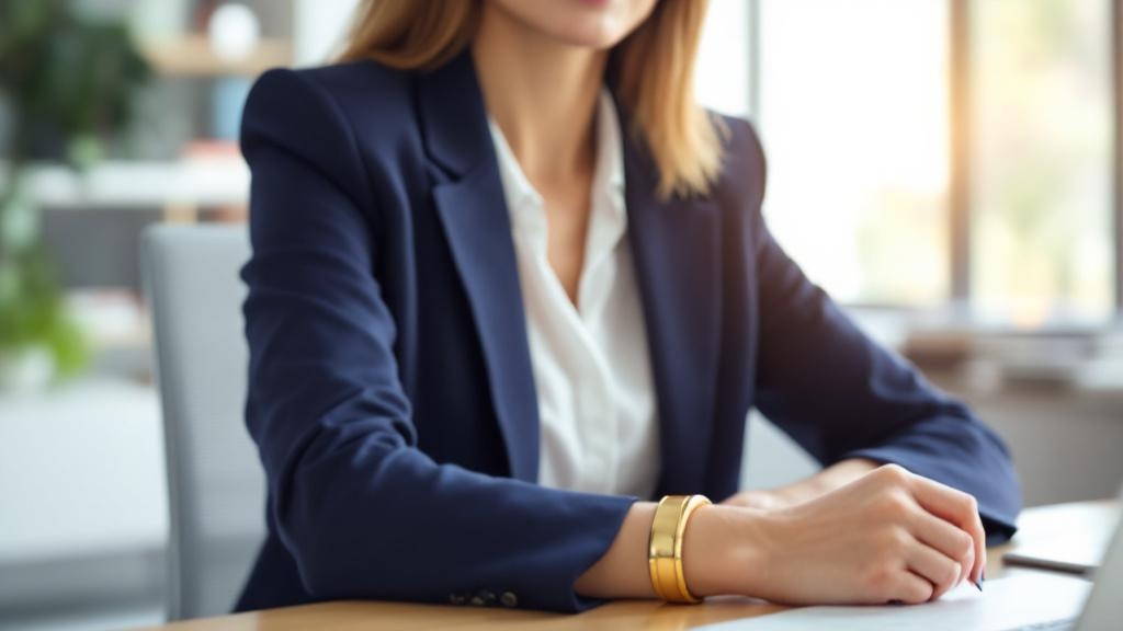 Жесткие золотые браслеты-бэнглы: как стильно вписать их в строгий офисный дресс-код