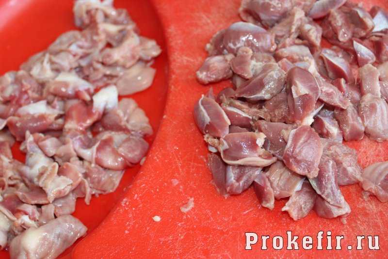 Котлеты из куриных желудочков
