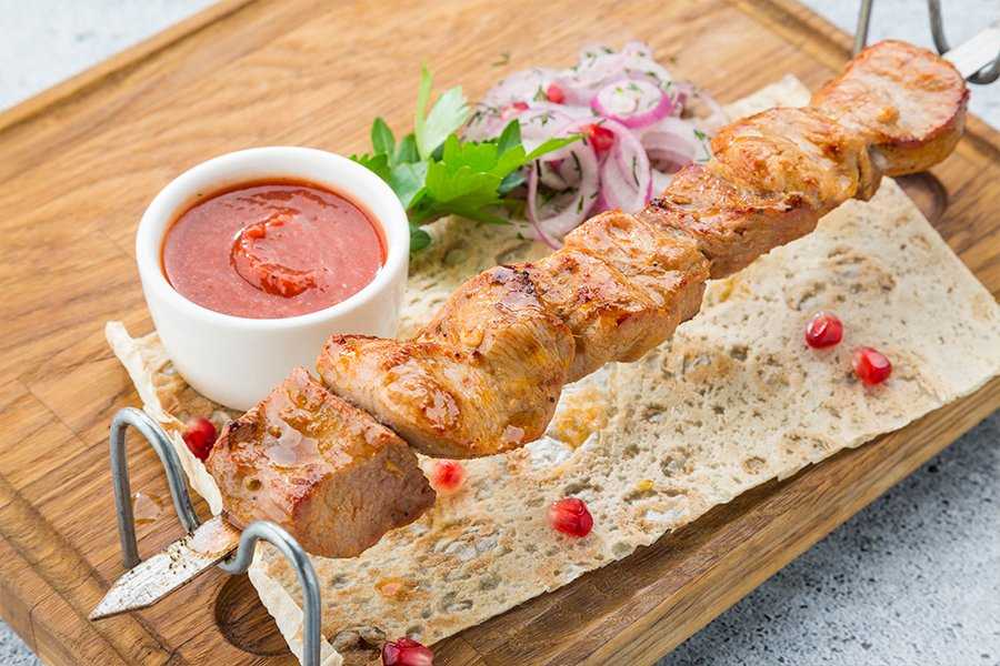 Диетический шашлык из индейки