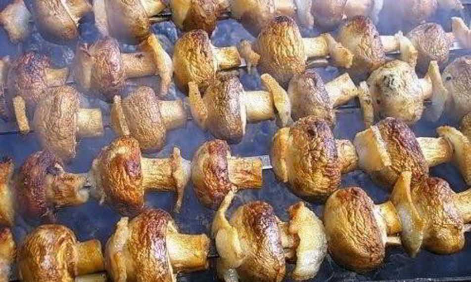 Шашлык из грибов (оригинальный рецепт)