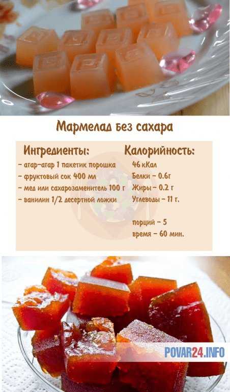 Как приготовить мармелад без сахара