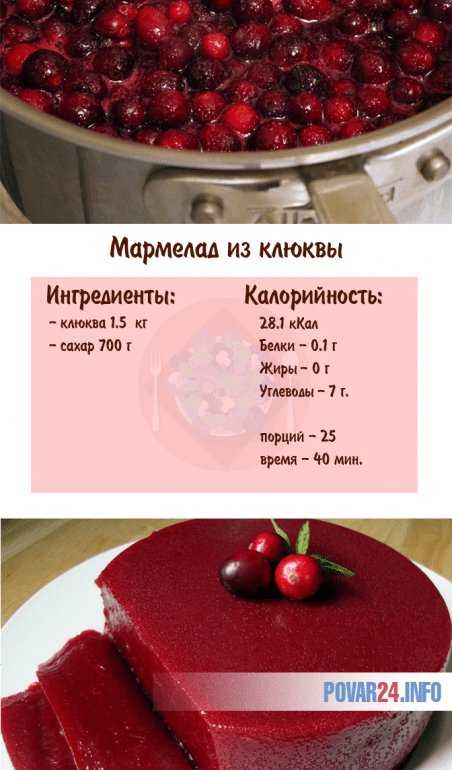 Вкусный домашний рецепт мармелада из клюквы