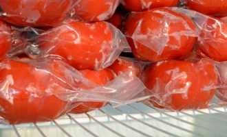 заморозка помидоров в пакете