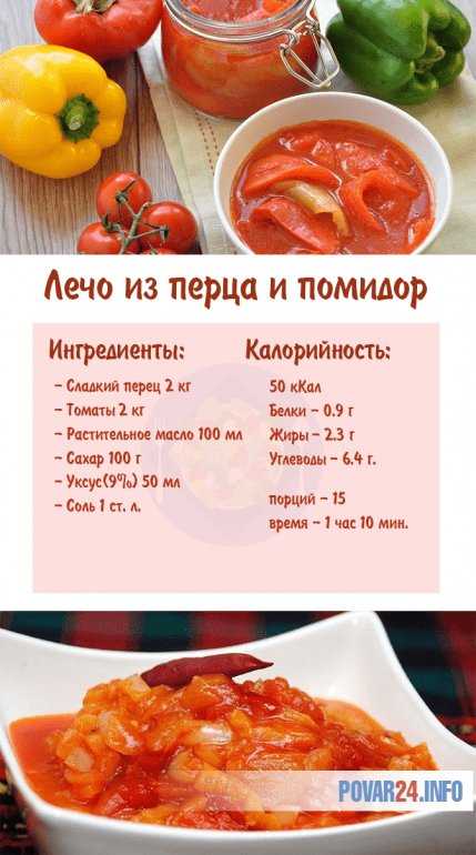Рецепт лечо из перца и помидор