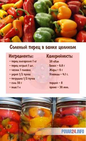 Как солить болгарский перец на зиму целиком в банке