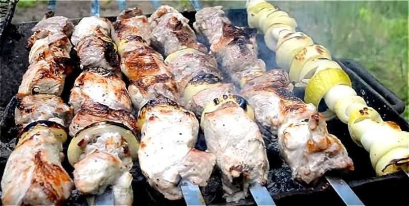 Шашлык из свинины — пошаговые рецепты маринада мяса без уксуса