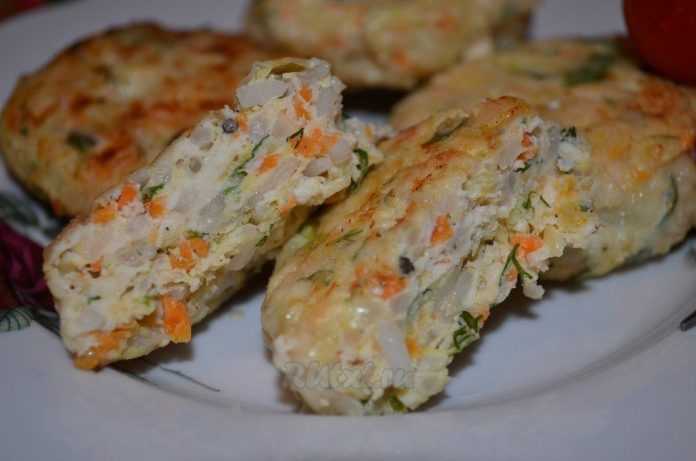 Куриные котлеты с кабачками