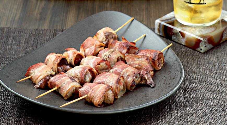 Свиные шашлычки с копчёной грудинкой
