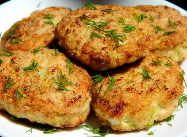 Котлеты из кабачка и куриного фарша по дюкану