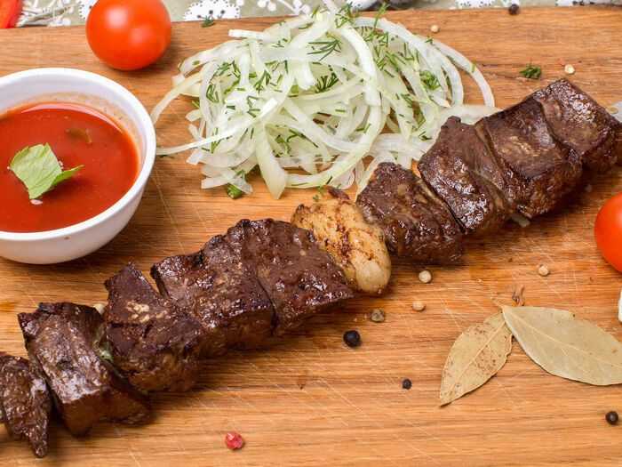 Шашлык из печени