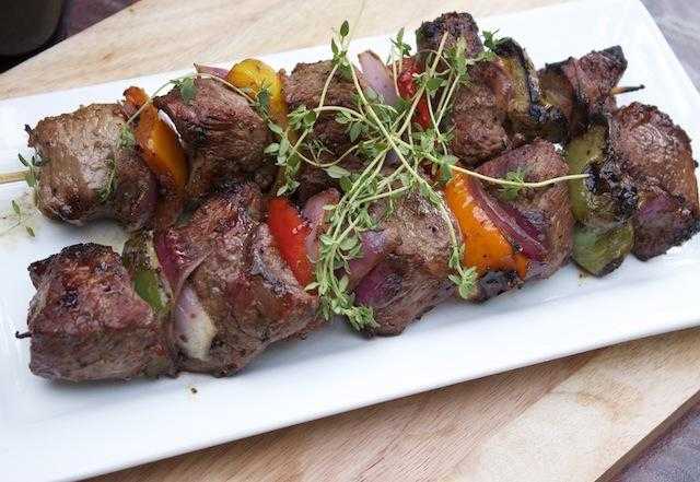 Шашлык в вине красном