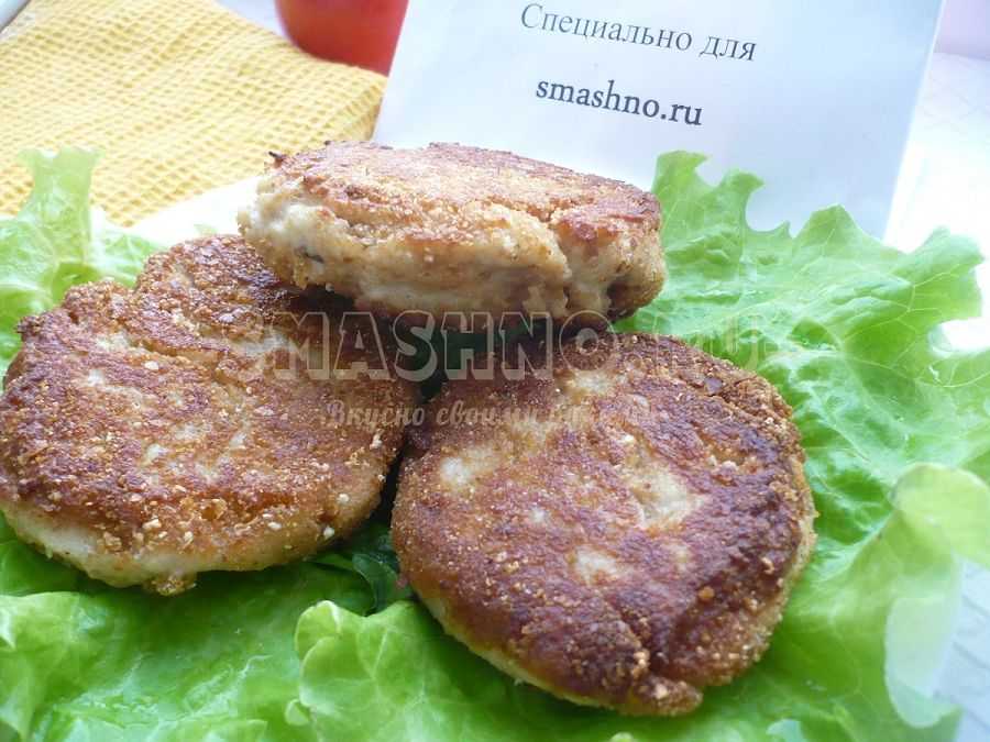 Котлеты из скумбрии с укропным маслом