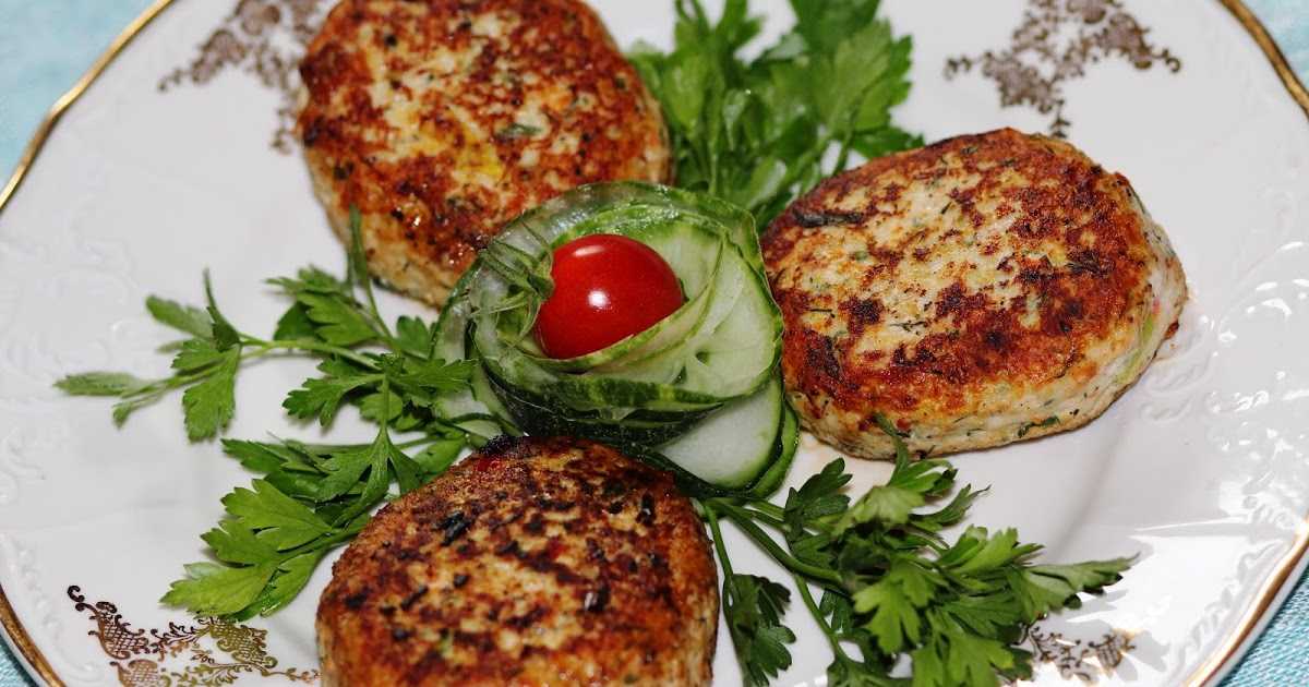 Куриные котлеты с овощами