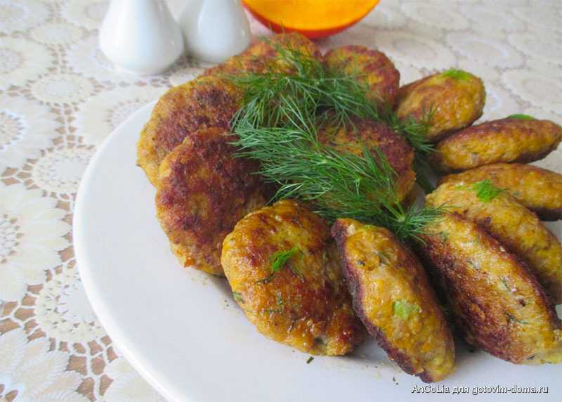 Котлеты в духовке с тыквенным соусом