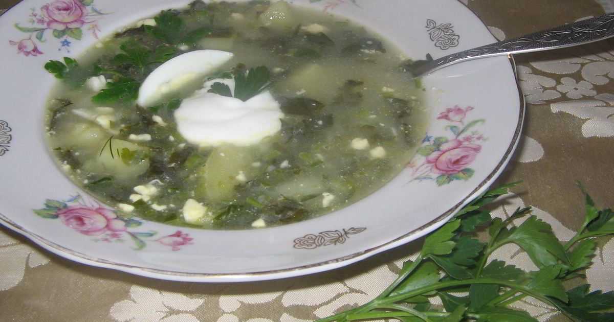 Щи классические из щавеля