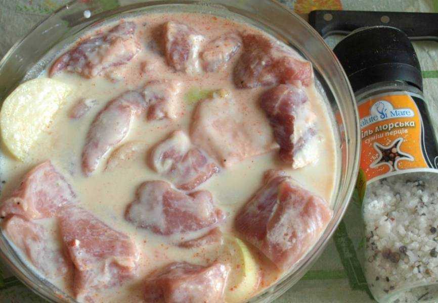 Куриные шашлычки в кефирном маринаде