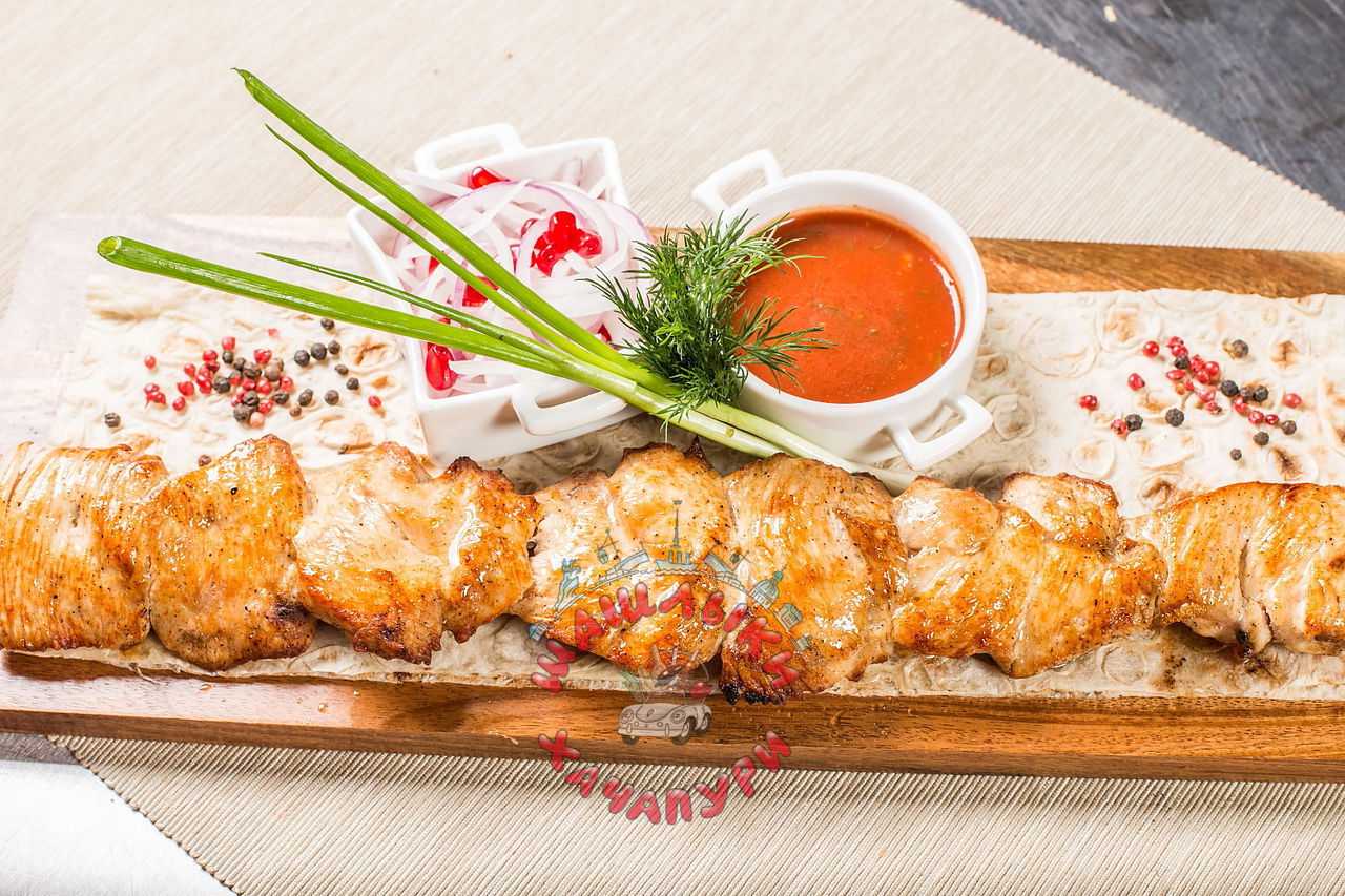 Шашлык из свинины, маринованной в кефире