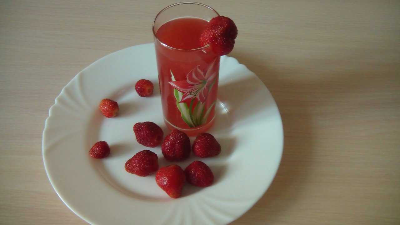 Кисель из замороженных ягод клубники