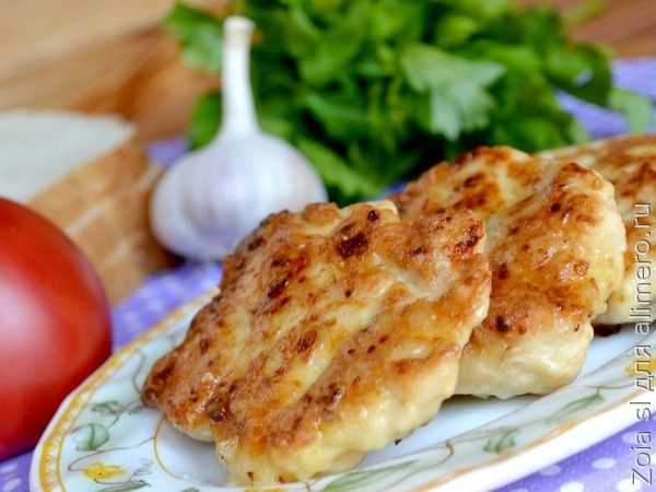 Котлеты с плавленным сыром